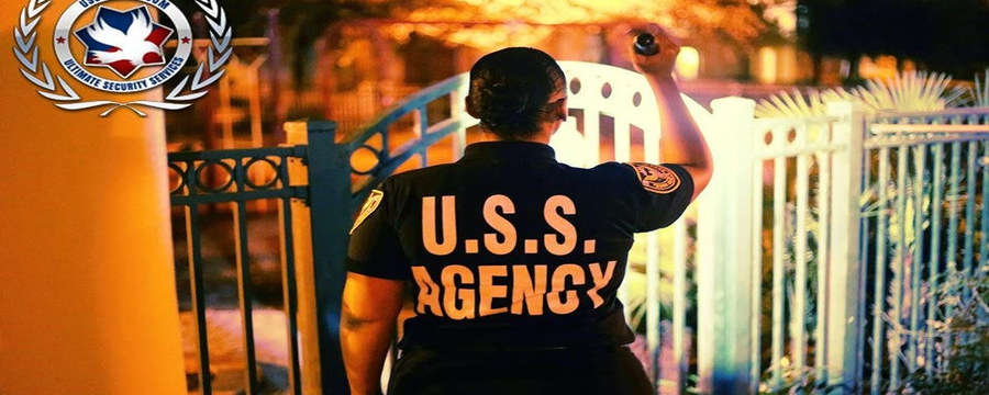USS Agency officer on gate patrol